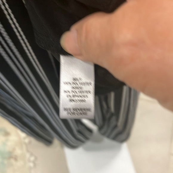 Cato Black and White Striped Maxi Dress - Picture 6 of 9